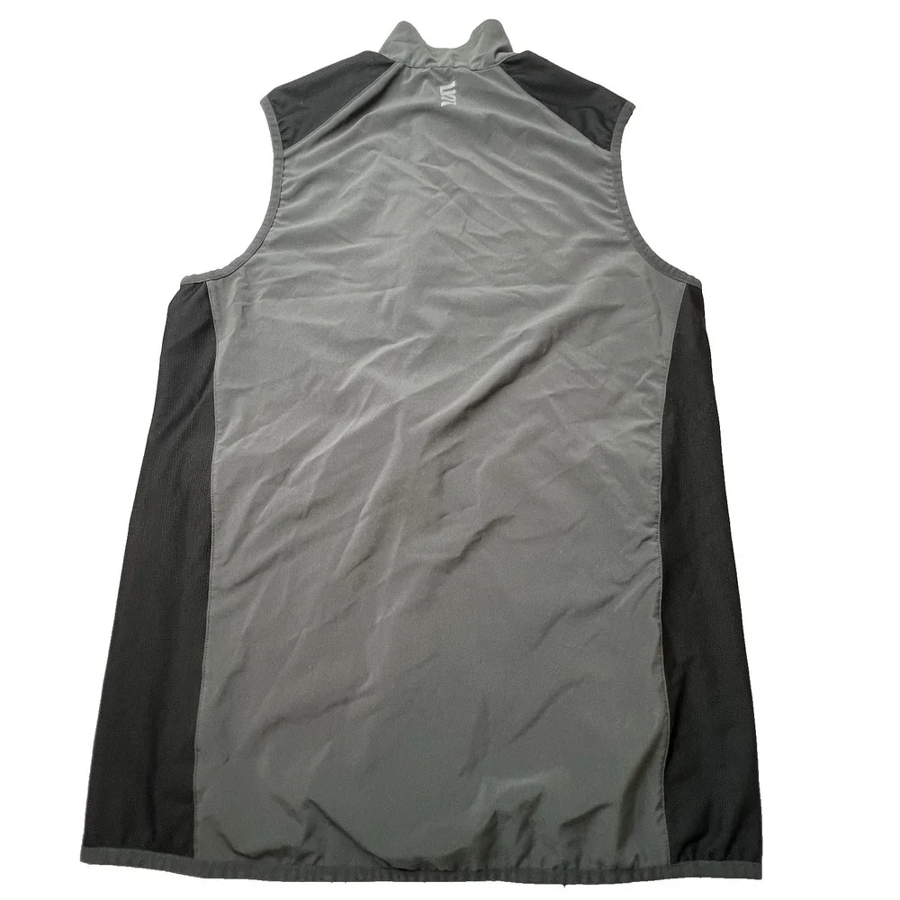 Second Skin Vest Jacket S Gray and Black Athletic Lightweight